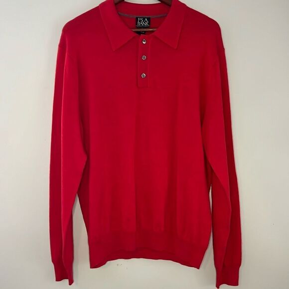 Jos. A Bank long sleeve lightweight collared sweater - Picture 1 of 9